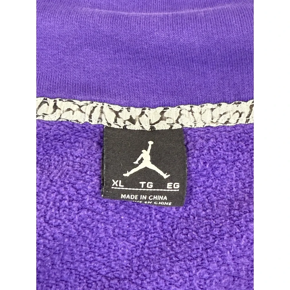 Jordan Mens Purple Full Zip Jumpman Hoodie XL Raglan Sleeve Sportswear Jacket‎